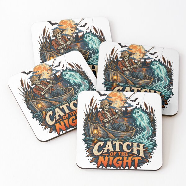 Item preview, Catch of the Night Skeleton Fisherman designed and sold by KireVeronica.