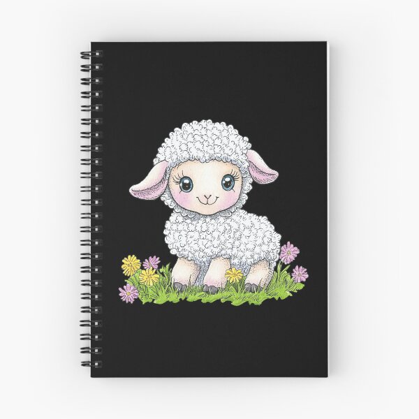 Item preview, Cute Lamb with Flowers designed and sold by sreabby.