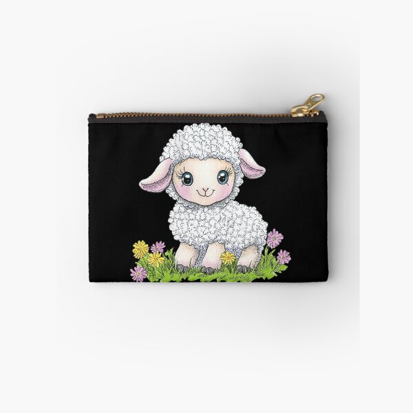Item preview, Cute Lamb with Flowers designed and sold by sreabby.