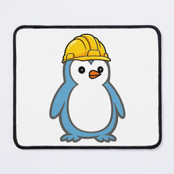 Item preview, Construction worker Pippo – Funny penguin with construction helmet for craftsmen & construction sites Humor designed and sold by Pippo-Penguin.