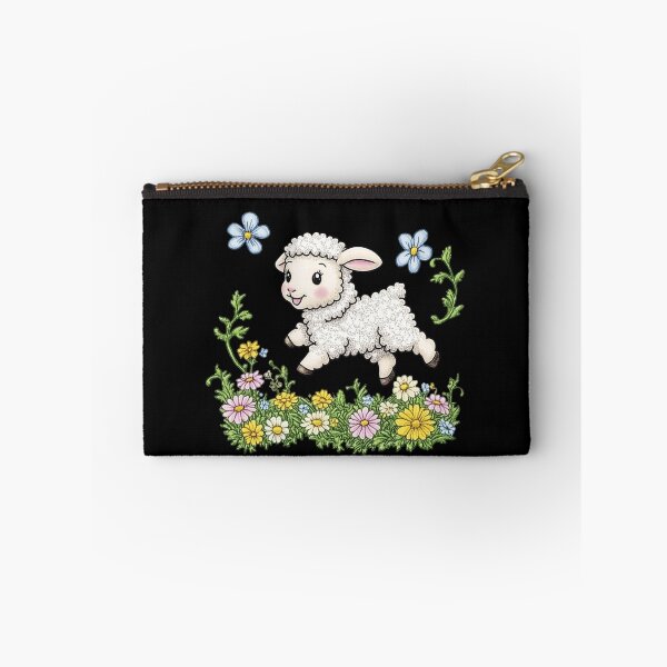 Item preview, Playful Lamb Among Flowers designed and sold by sreabby.