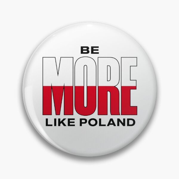 Item preview, Be More Like Poland - Bold Polish Flag Typography designed and sold by Fragy72.