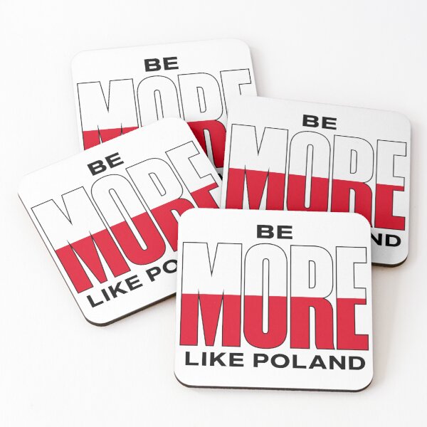 Item preview, Be More Like Poland - Bold Polish Flag Typography designed and sold by Fragy72.