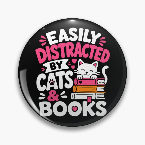 Item preview, Easily Distracted by Cats and Books Design designed and sold by rafaeltto.