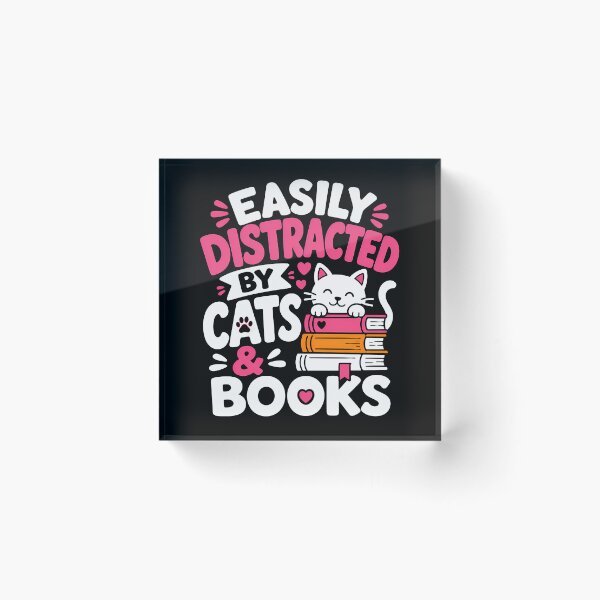 Item preview, Easily Distracted by Cats and Books Design designed and sold by rafaeltto.
