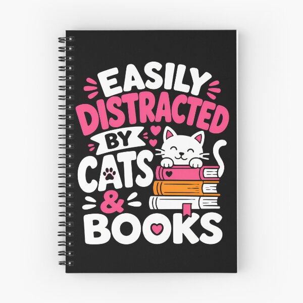 Item preview, Easily Distracted by Cats and Books Design designed and sold by rafaeltto.
