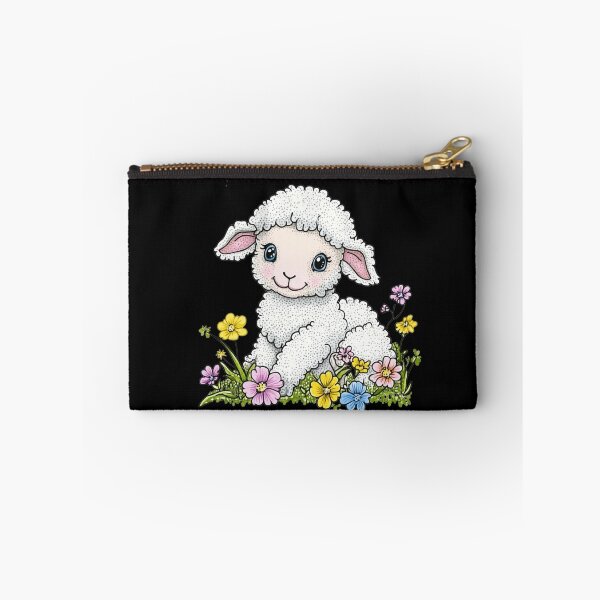 Item preview, Adorable Lamb in a Floral Field designed and sold by sreabby.