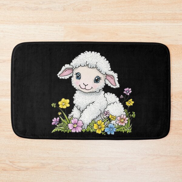Item preview, Adorable Lamb in a Floral Field designed and sold by sreabby.