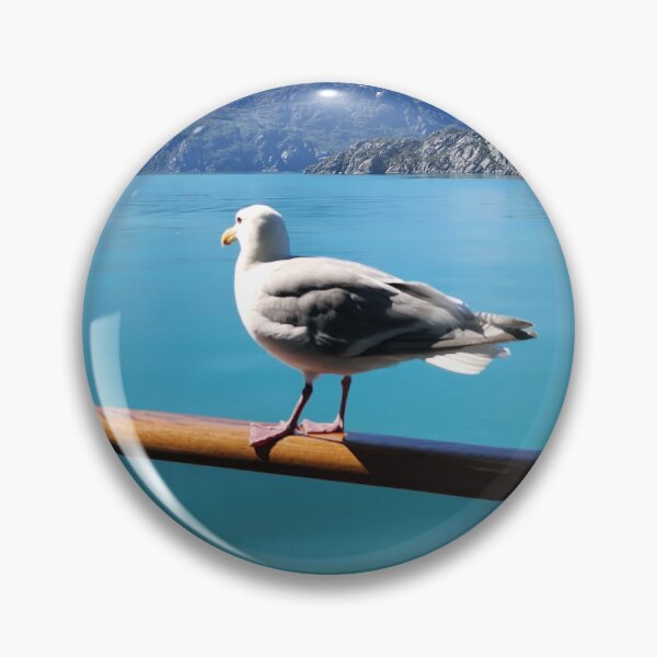 Item preview, Seagull on Cruise Ship Railing in Pacific Ocean by Alaska designed and sold by TerraeVagus.