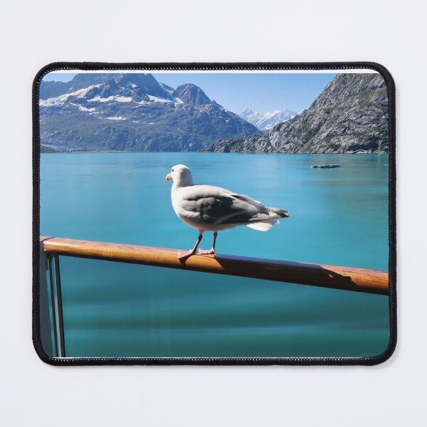 Item preview, Seagull on Cruise Ship Railing in Pacific Ocean by Alaska designed and sold by TerraeVagus.