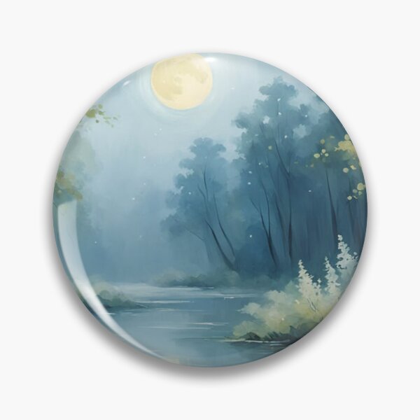 Item preview, Moonlight over the river designed and sold by Undersea Ai Art.