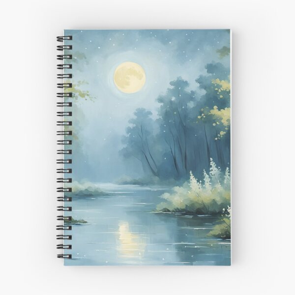 Item preview, Moonlight over the river designed and sold by Undersea Ai Art.