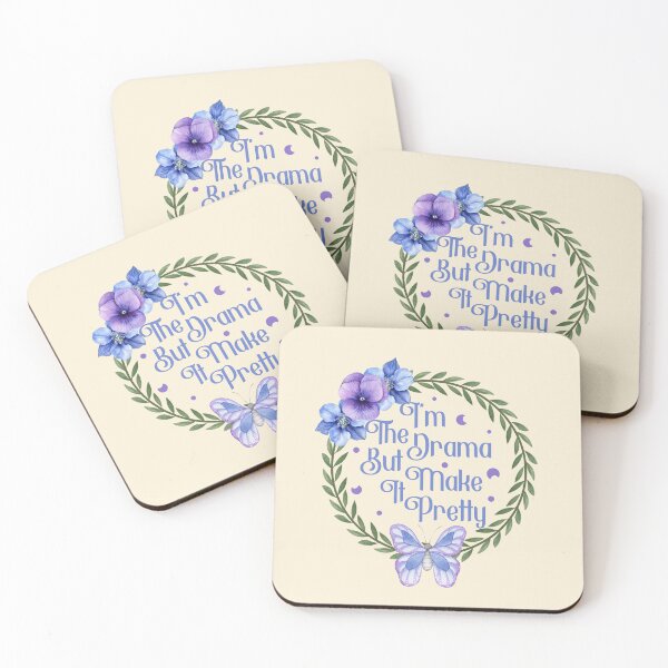 Item preview, I'm The Drama But Make It Pretty - Sassy Floral Butterfly Wreath designed and sold by the-Z3nith.