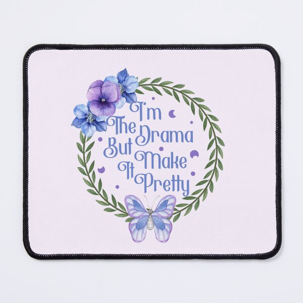 Item preview, I'm The Drama But Make It Pretty - Sassy Floral Butterfly Wreath designed and sold by the-Z3nith.