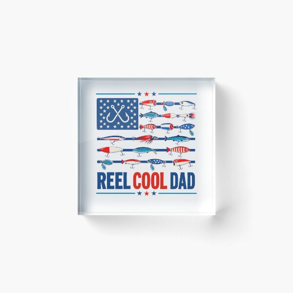 Item preview, Reel Cool Dad American Flag Fishing designed and sold by Randomera.