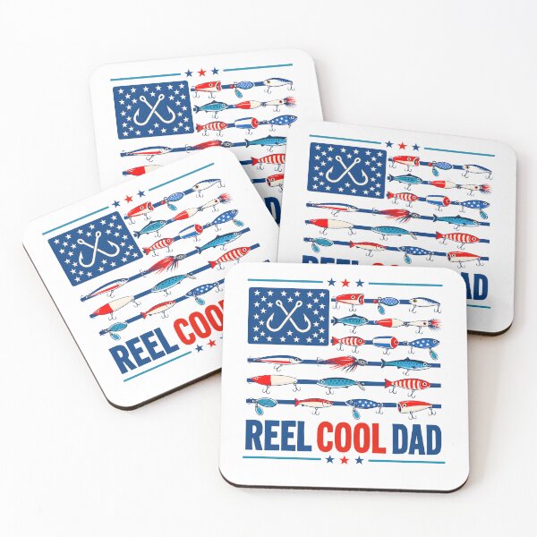 Item preview, Reel Cool Dad American Flag Fishing designed and sold by Randomera.