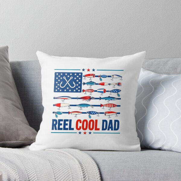 Item preview, Reel Cool Dad American Flag Fishing designed and sold by Randomera.
