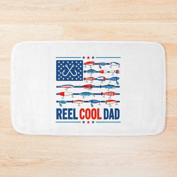 Item preview, Reel Cool Dad American Flag Fishing designed and sold by Randomera.