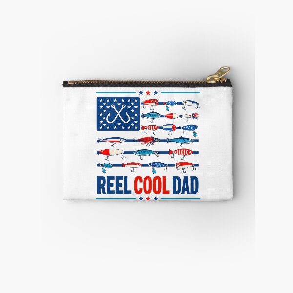 Item preview, Reel Cool Dad American Flag Fishing designed and sold by Randomera.