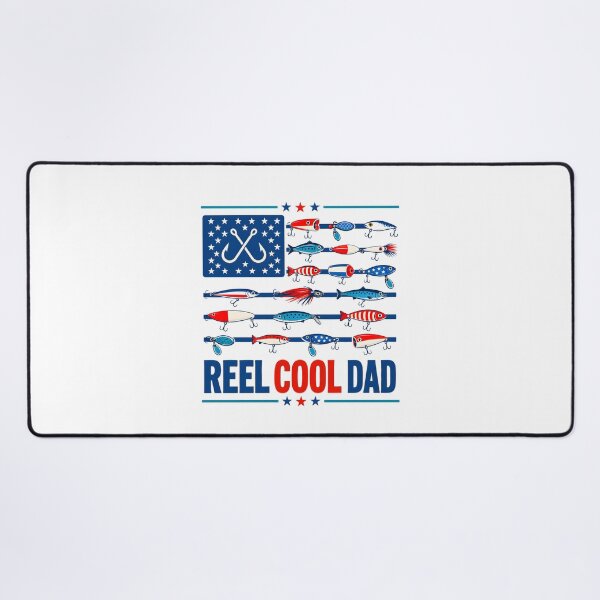 Item preview, Reel Cool Dad American Flag Fishing designed and sold by Randomera.