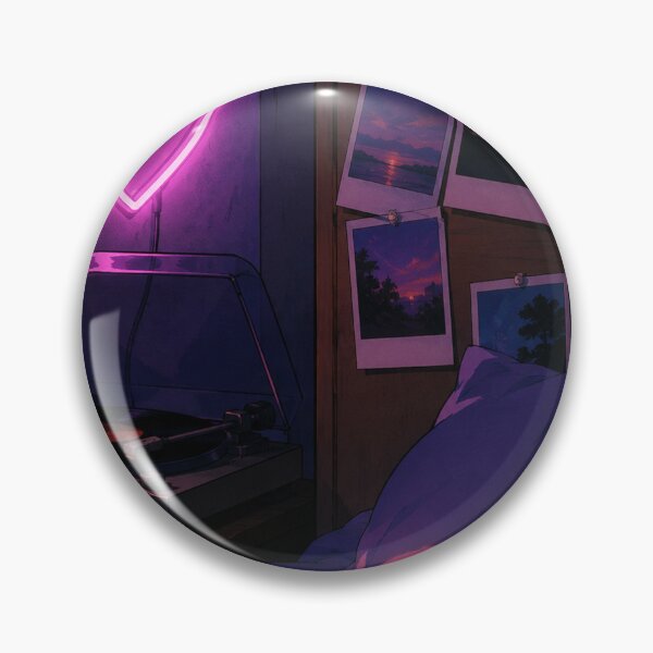 Item preview, Lofi Bedroom: Midnight Vinyl Bed designed and sold by bapupa.