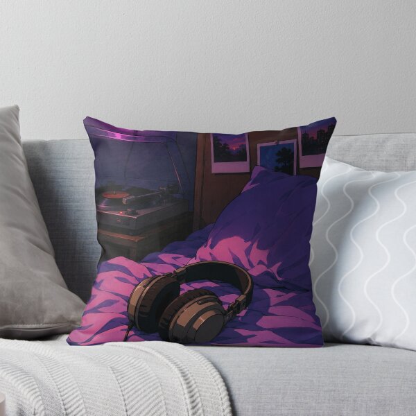Item preview, Lofi Bedroom: Midnight Vinyl Bed designed and sold by bapupa.