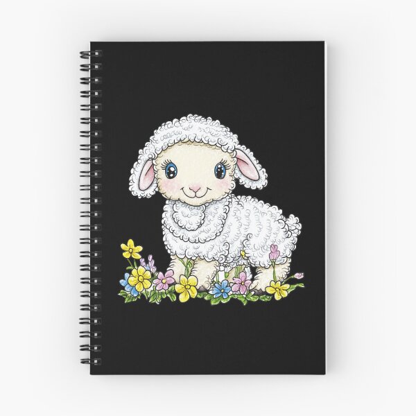 Item preview, Cute Lamb Among Flowers designed and sold by sreabby.