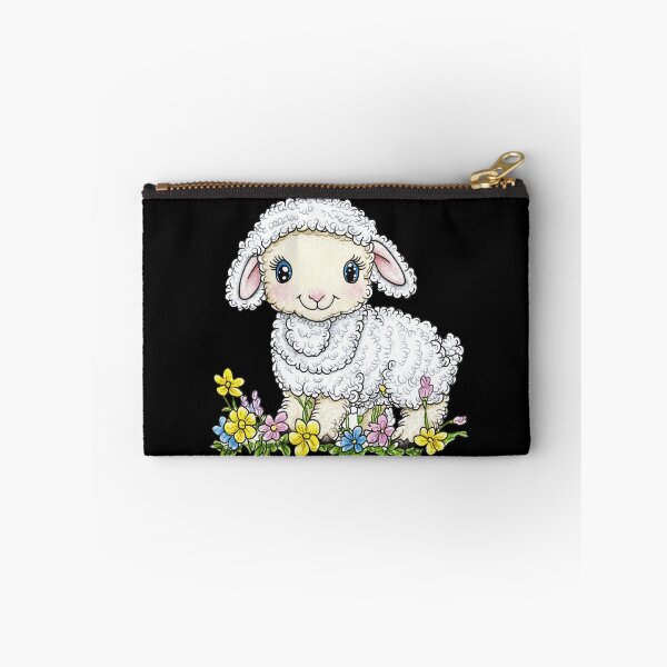 Item preview, Cute Lamb Among Flowers designed and sold by sreabby.