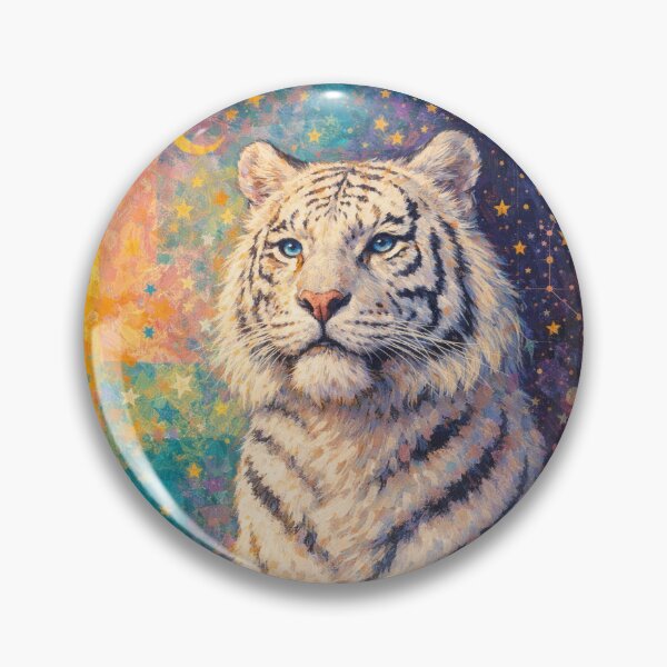 Item preview, White Tiger Mystical Beauty Painting designed and sold by GalleryKauffeld.