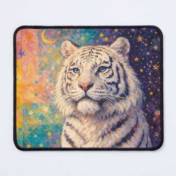Item preview, White Tiger Mystical Beauty Painting designed and sold by GalleryKauffeld.