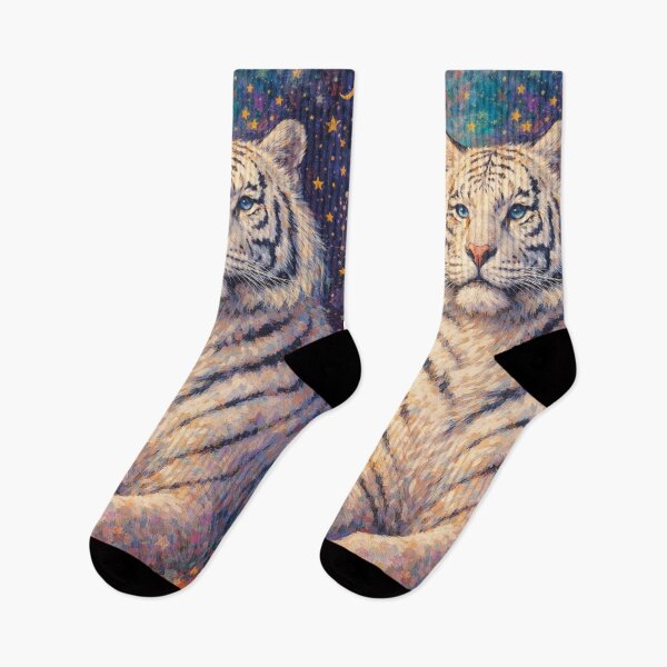 Item preview, White Tiger Mystical Beauty Painting designed and sold by GalleryKauffeld.