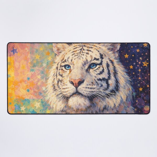 Item preview, White Tiger Mystical Beauty Painting designed and sold by GalleryKauffeld.