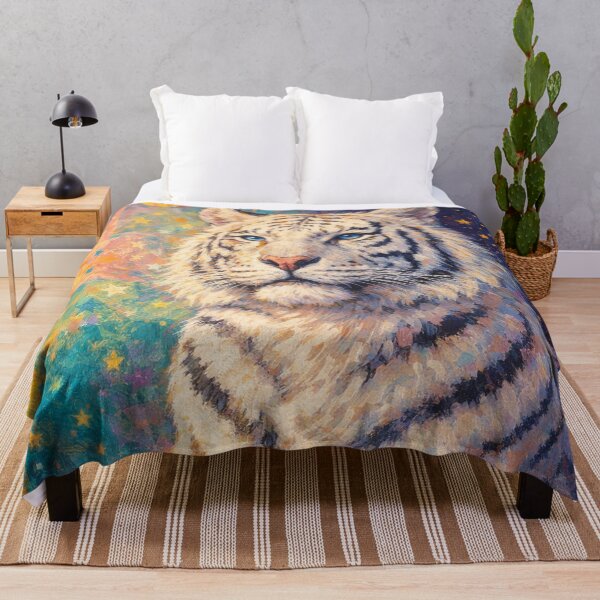 Item preview, White Tiger Mystical Beauty Painting designed and sold by GalleryKauffeld.