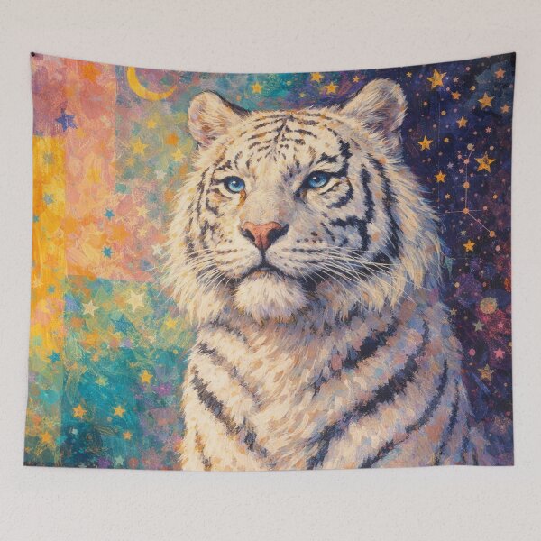 Item preview, White Tiger Mystical Beauty Painting designed and sold by GalleryKauffeld.