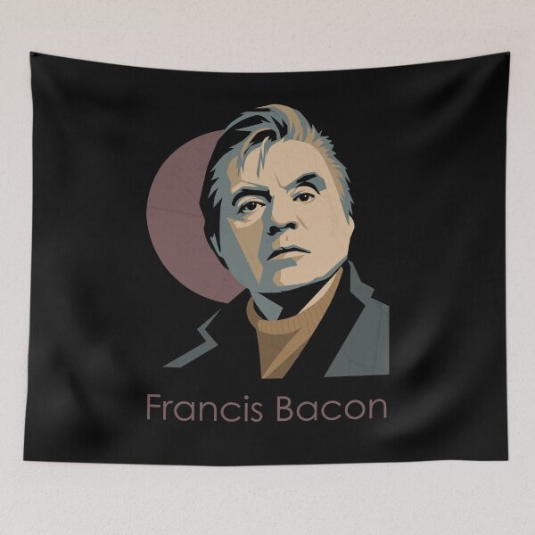 Item preview, Francis Bacon Portrait – Minimalist Geometric Art designed and sold by FULLER FACTORY.
