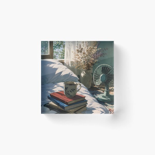 Item preview, Lofi Bedroom: Morning Haze Corner designed and sold by bapupa.