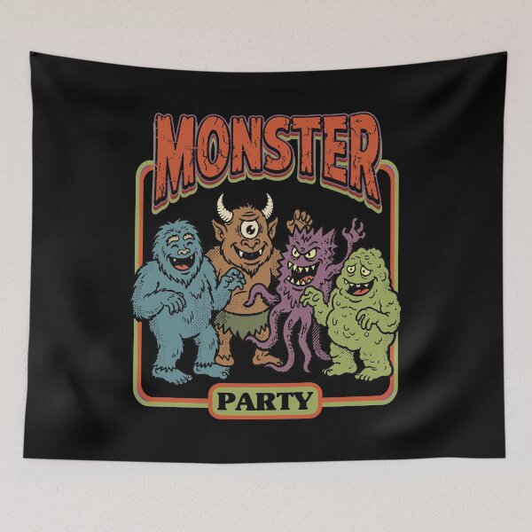 Item preview, Cute Monster Party Retro Halloween Squad. designed and sold by EunsooLee.