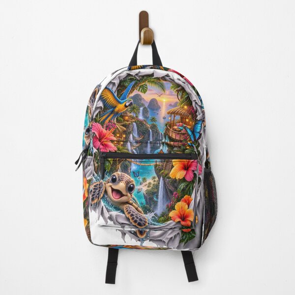 Item preview, 3D Tropical Paradise Sea Turtle designed and sold by AI-Only Creations.