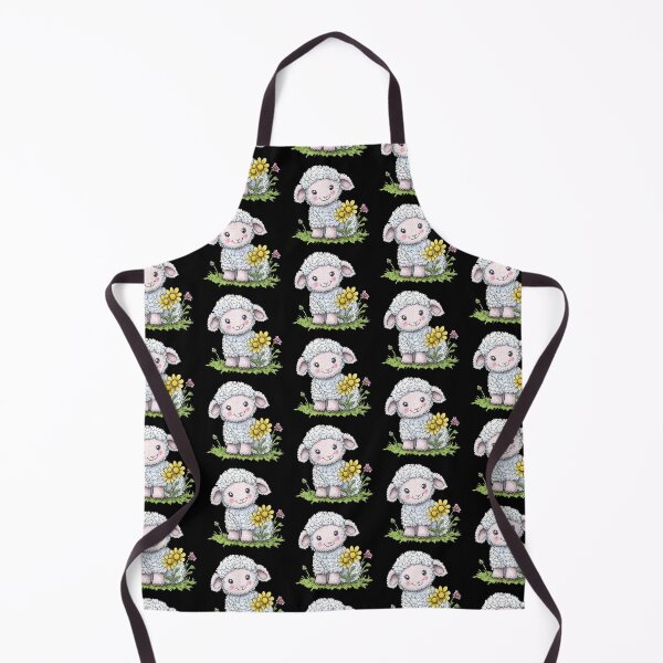 Item preview, Cute Lamb with Flowers designed and sold by sreabby.
