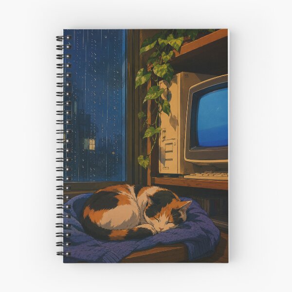 Item preview, Lofi Bedroom: Rainy Desk Nook designed and sold by bapupa.