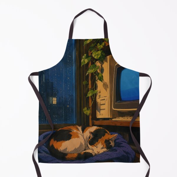 Item preview, Lofi Bedroom: Rainy Desk Nook designed and sold by bapupa.