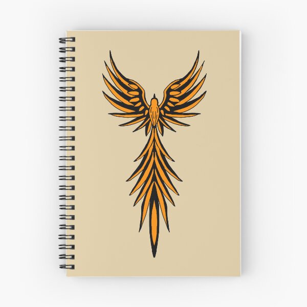 Item preview, Gráfico del ave fénix tribal naranja designed and sold by URSM.