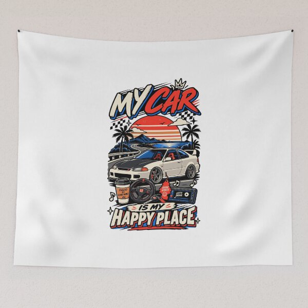 Item preview, My Car Is My Happy Place designed and sold by RAS-77.