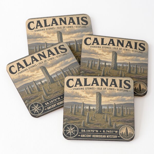 Item preview, Calanais Standing Stones Isle of Lewis Vintage Travel designed and sold by naturalsurvival.