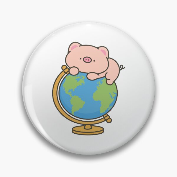 Item preview, Kawaii Pig Exploring the World designed and sold by Partoon-dp.