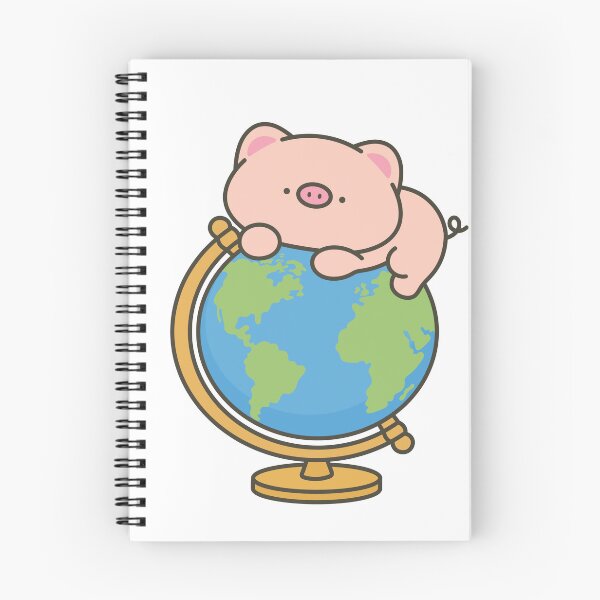 Item preview, Kawaii Pig Exploring the World designed and sold by Partoon-dp.
