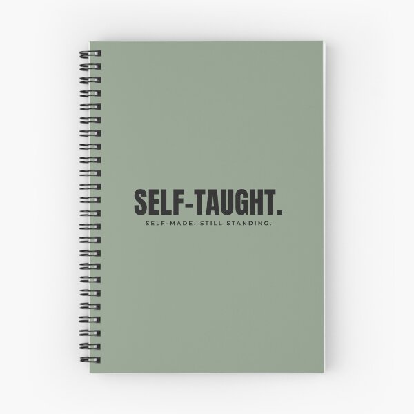 Item preview, Self-taught. Self-made. Still standing. Black Print. designed and sold by Preent And I.