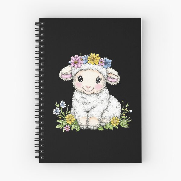 Item preview, Cute Lamb with Flower Crown designed and sold by sreabby.
