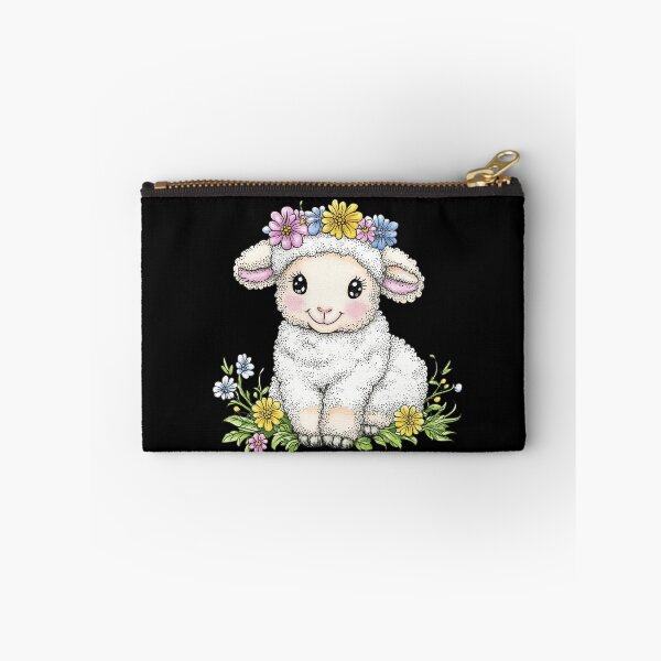 Item preview, Cute Lamb with Flower Crown designed and sold by sreabby.