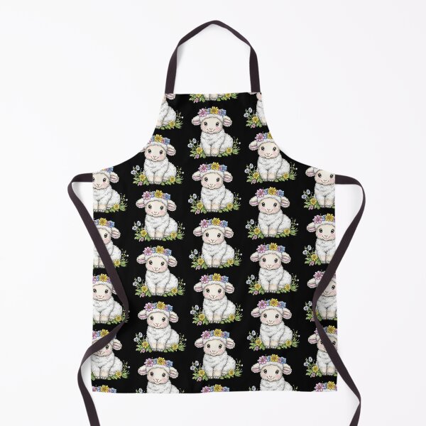 Item preview, Cute Lamb with Flower Crown designed and sold by sreabby.